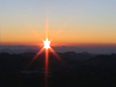 Восход солнца (гора Моисея, Синай, Египет)